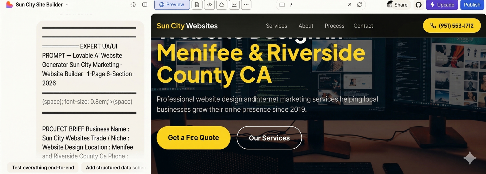Custom preview example